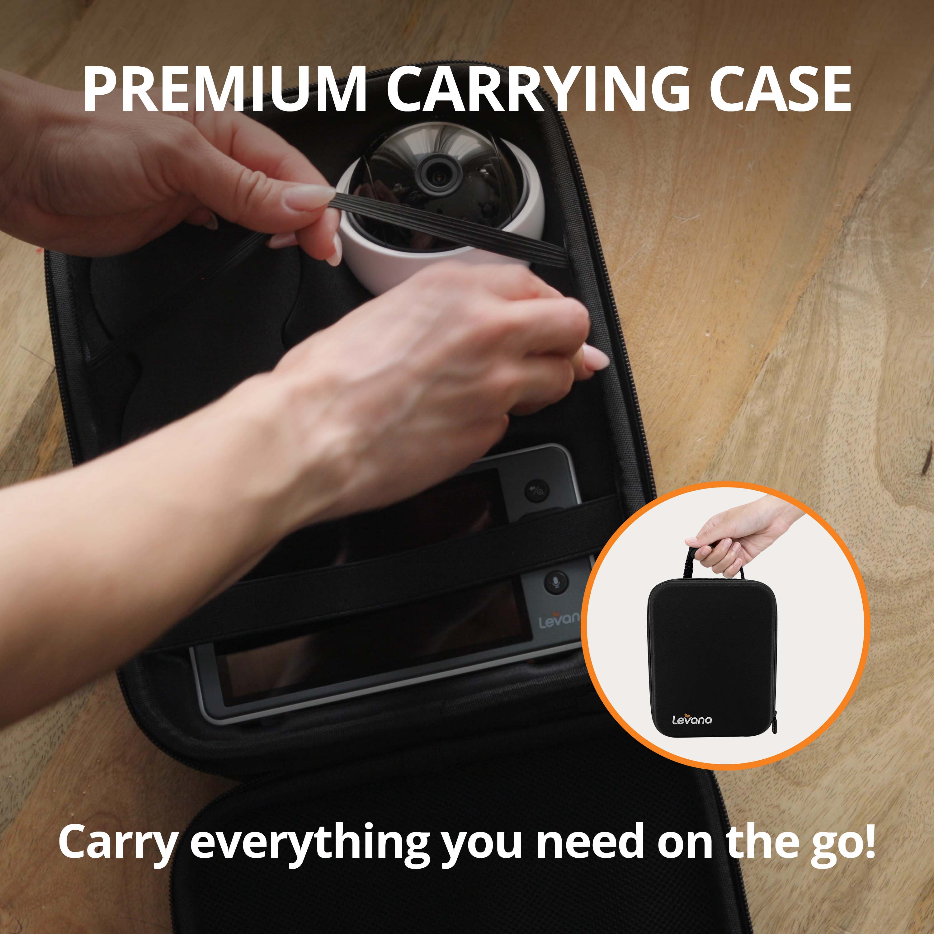 Levana Ella 720P Baby Monitor Kits – Travel Bag